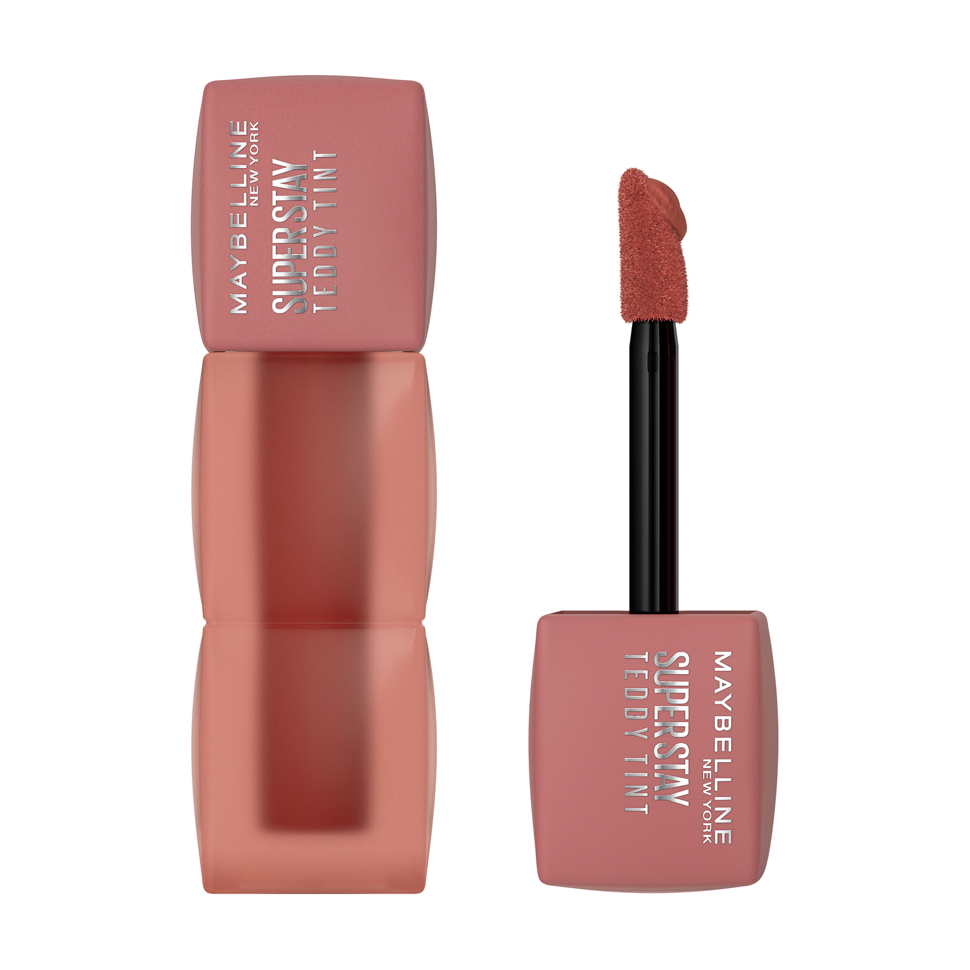 Стійка матова помада-тінт для губ Maybelline New York Super Stay Teddy Tint, 100 Kitten Heel, 5 мл